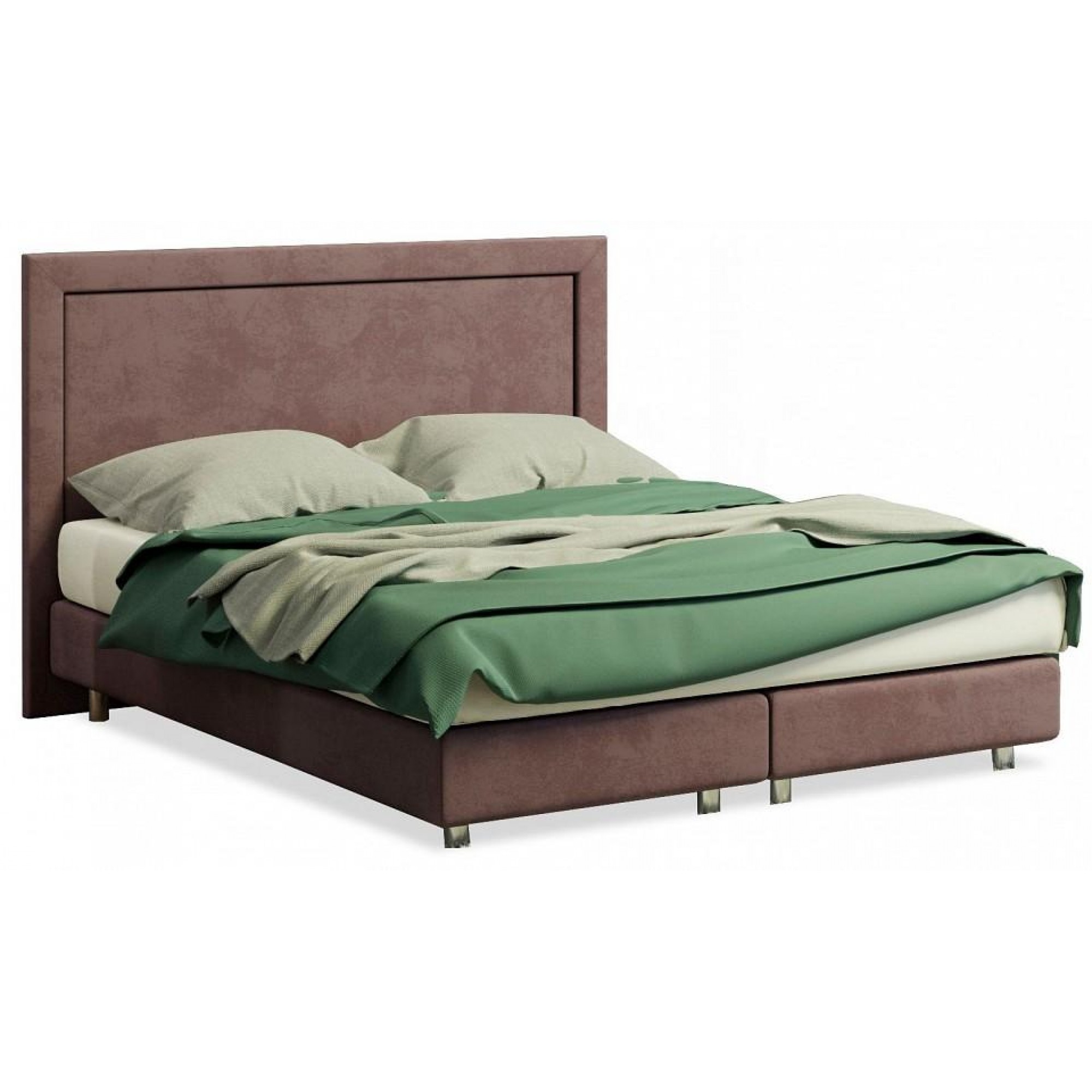 Кровать двуспальная London Boxspring Lift  ORM_160-200-LondonBoxspringLift-UltraHotChocolate