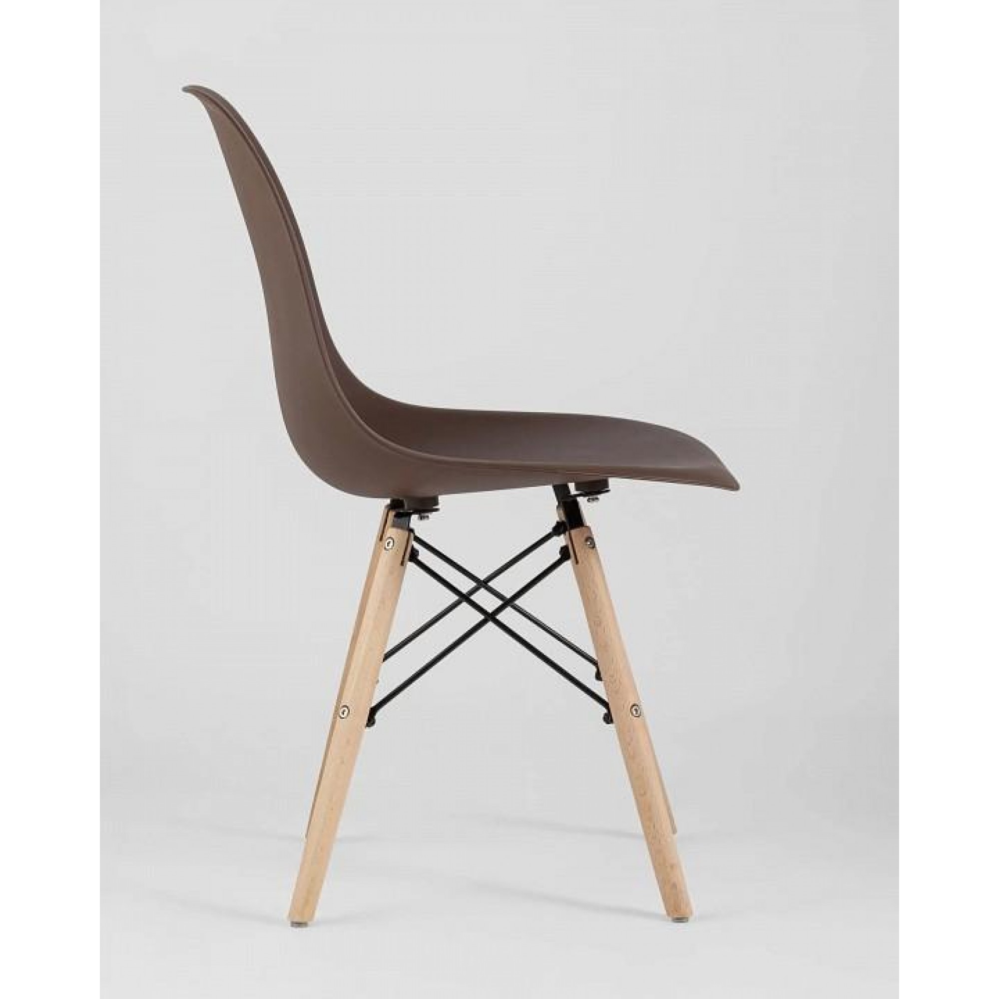 Набор из 4 стульев Eames    SGR_Y801-brown-X4