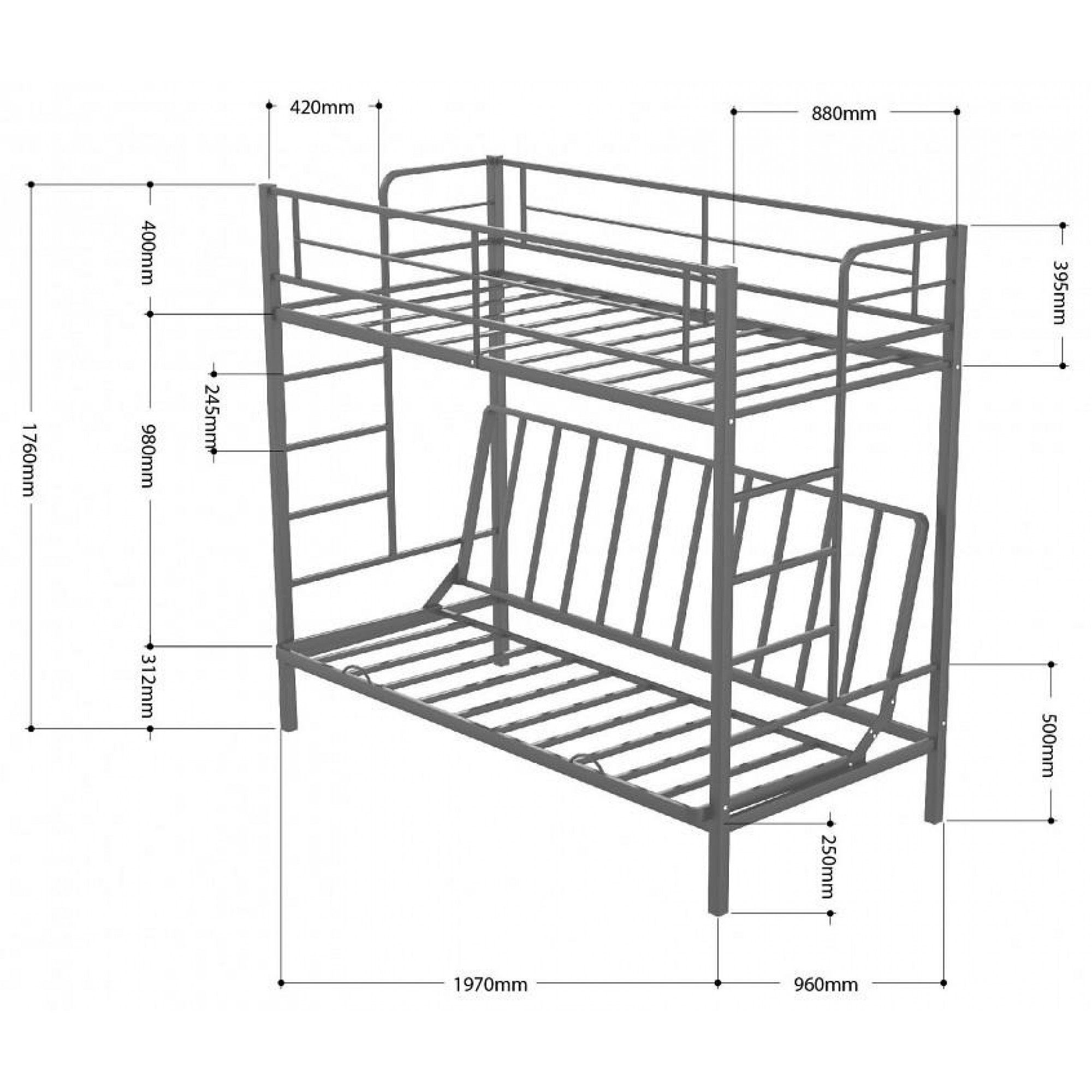 Кровать двухъярусная Дакар 1    FSN_4s-dak1_vs-vat-8014