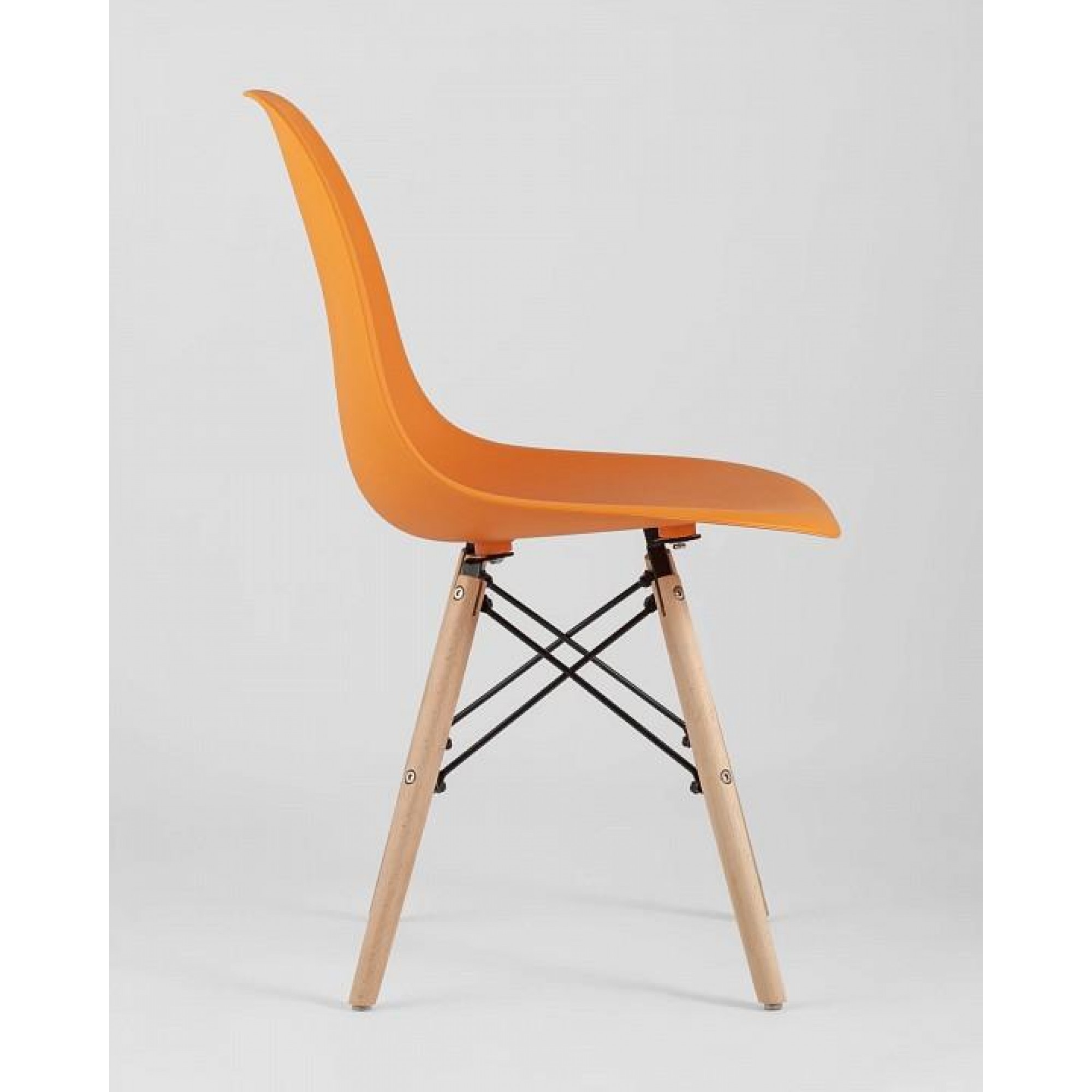 Набор из 4 стульев Eames    SGR_Y801-orange-X4