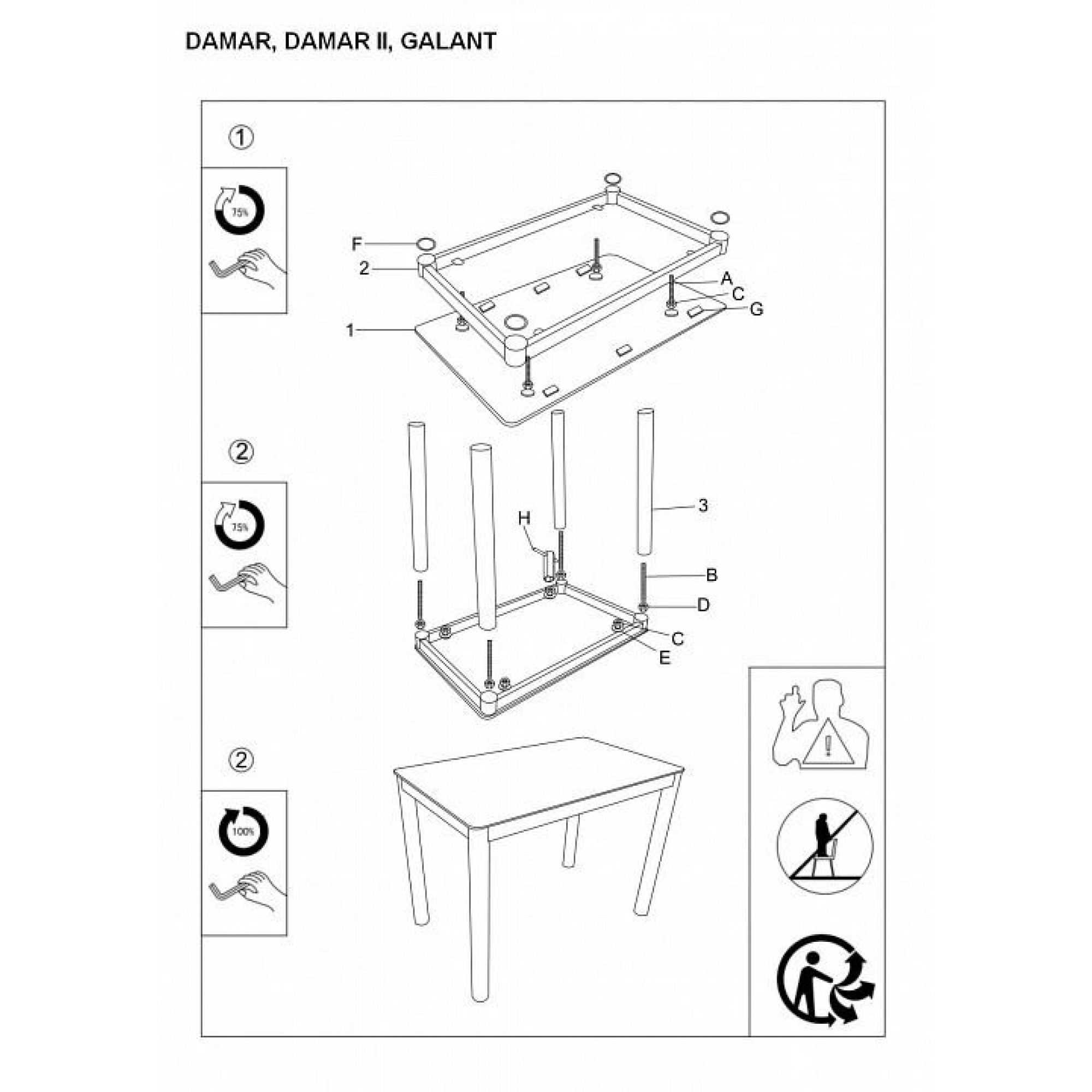 Стол обеденный Damar DAMARK