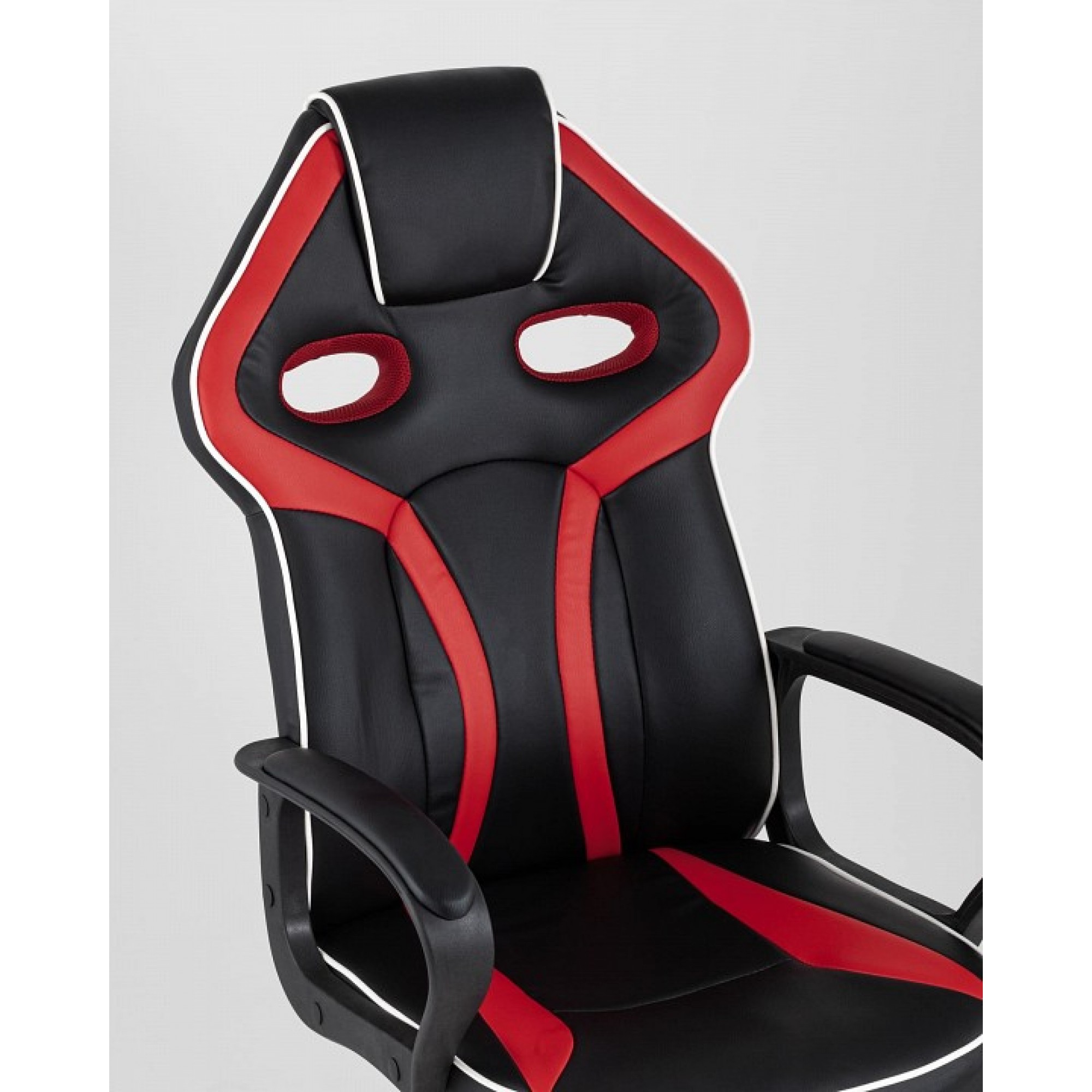 Кресло компьютерное TopChairs Racer Light красный 580x700x1160(SGR_SA-R-7B-b-r)