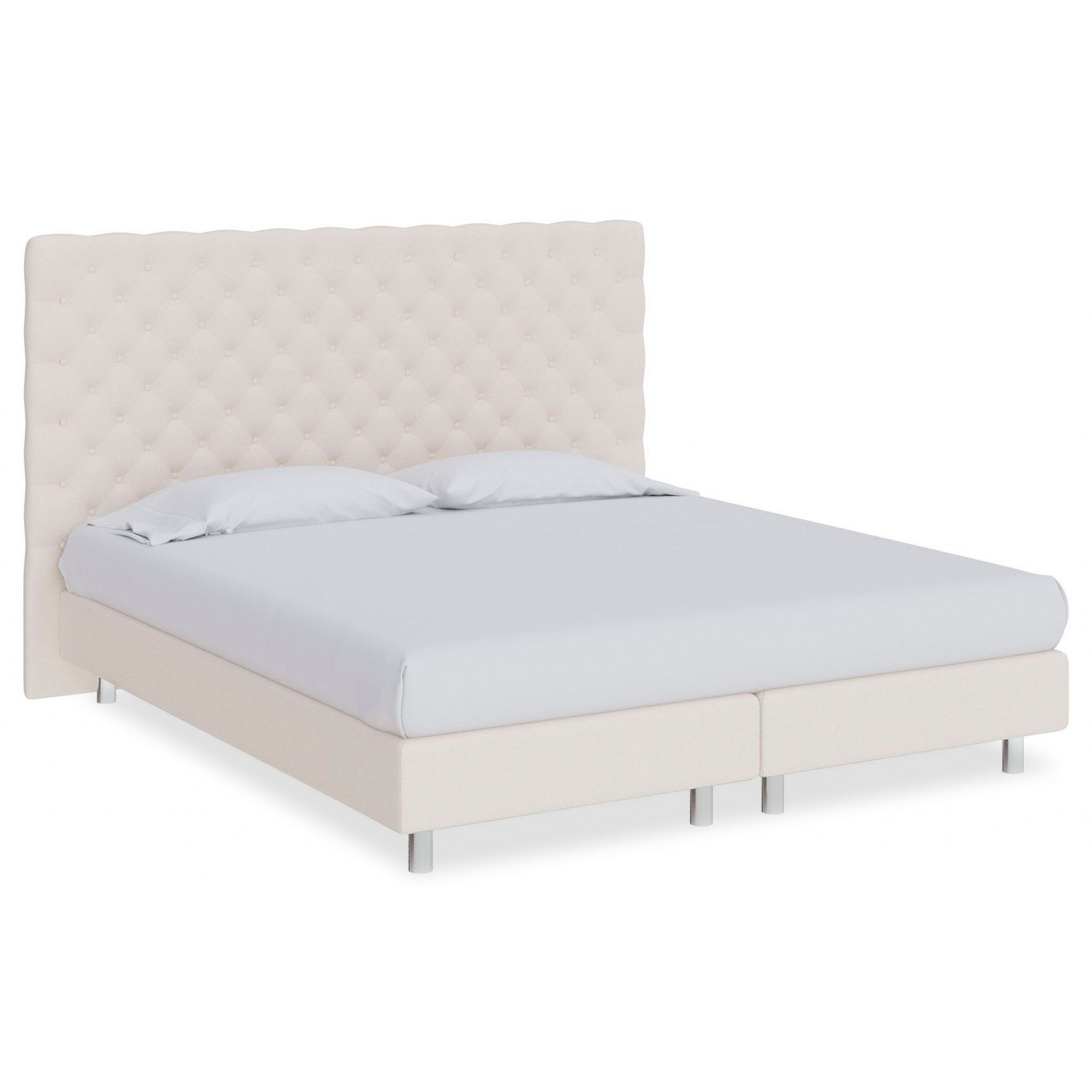 Кровать двуспальная Paris Boxspring Elite  ORM_160-200-ParisBoxspringElite-SavanaMilk