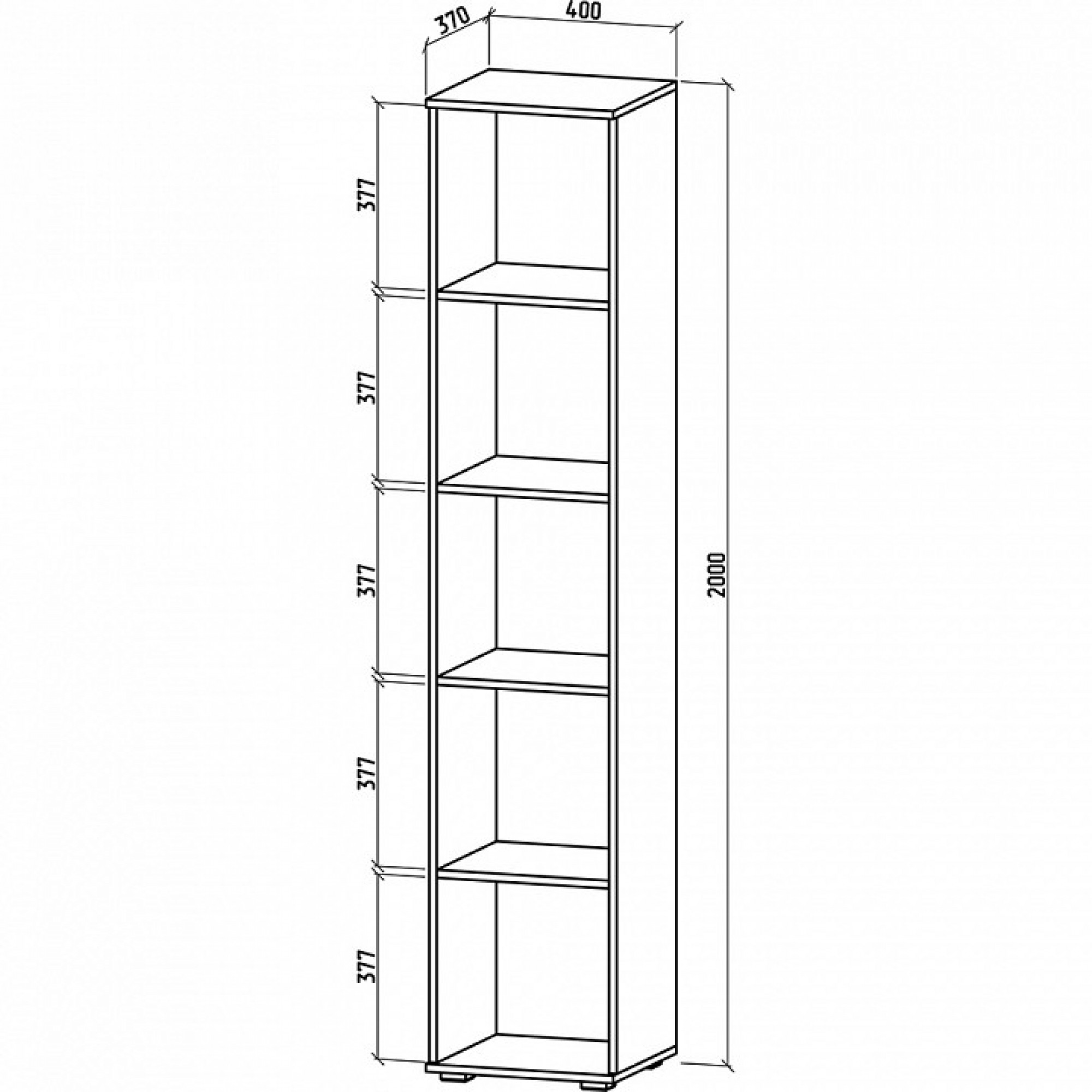 Шкаф для белья Тунис-2    MAS_SHT-2B-DZ