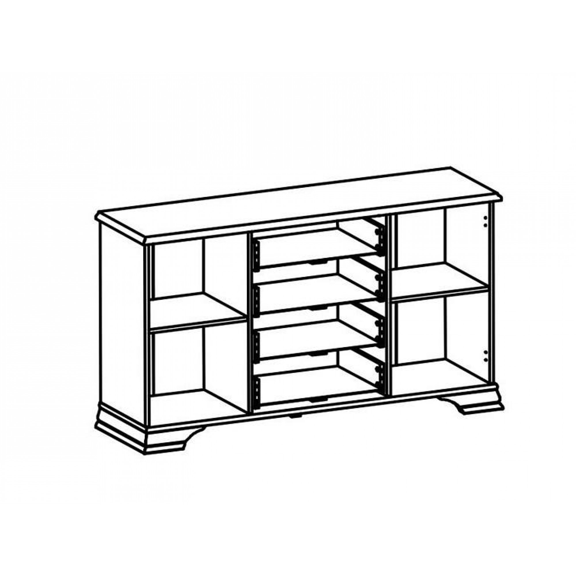 Комод Кентаки S132-KOM2D4S    BRW_00008042