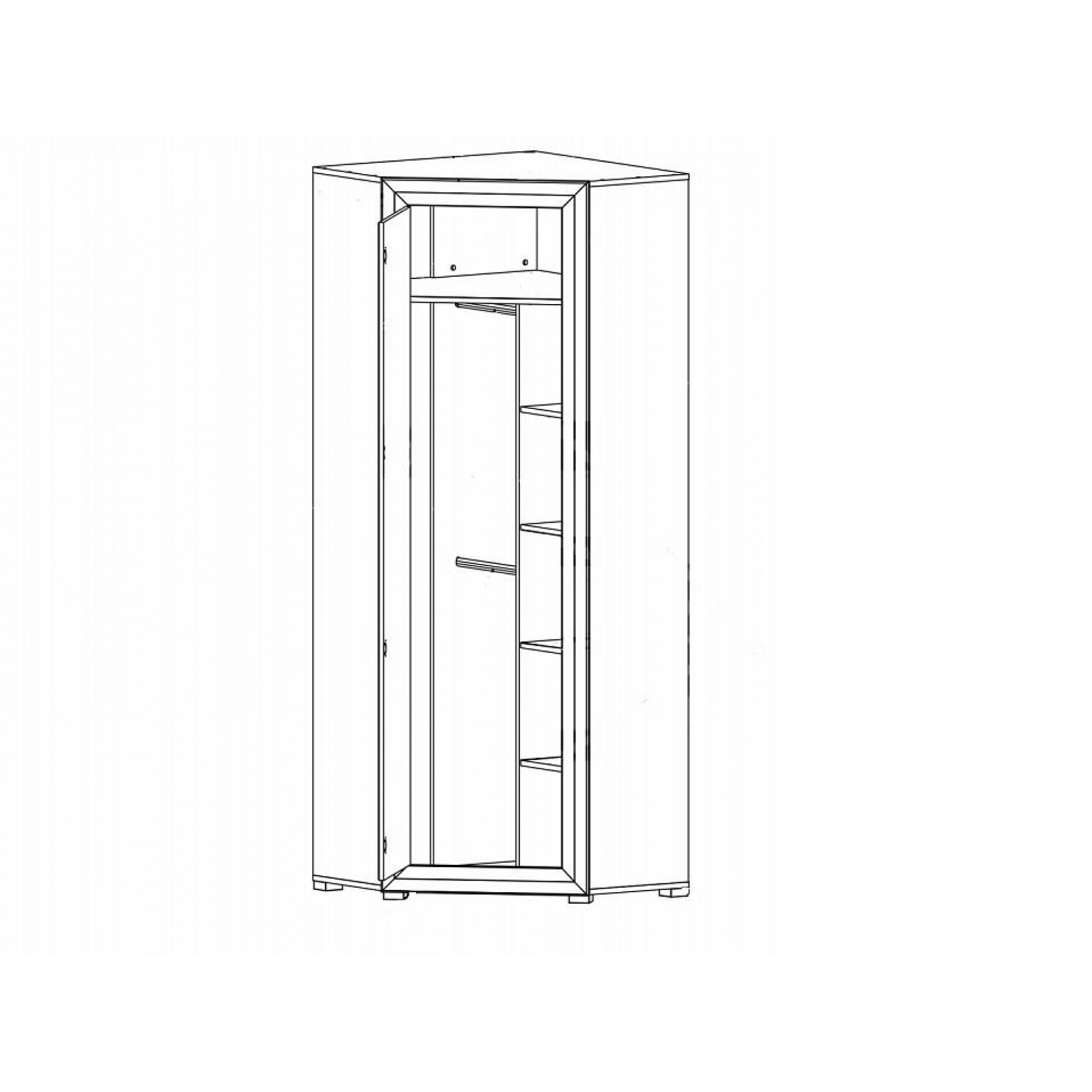 Шкаф платяной Мальта B136-SZFN1D    BRW_70002614