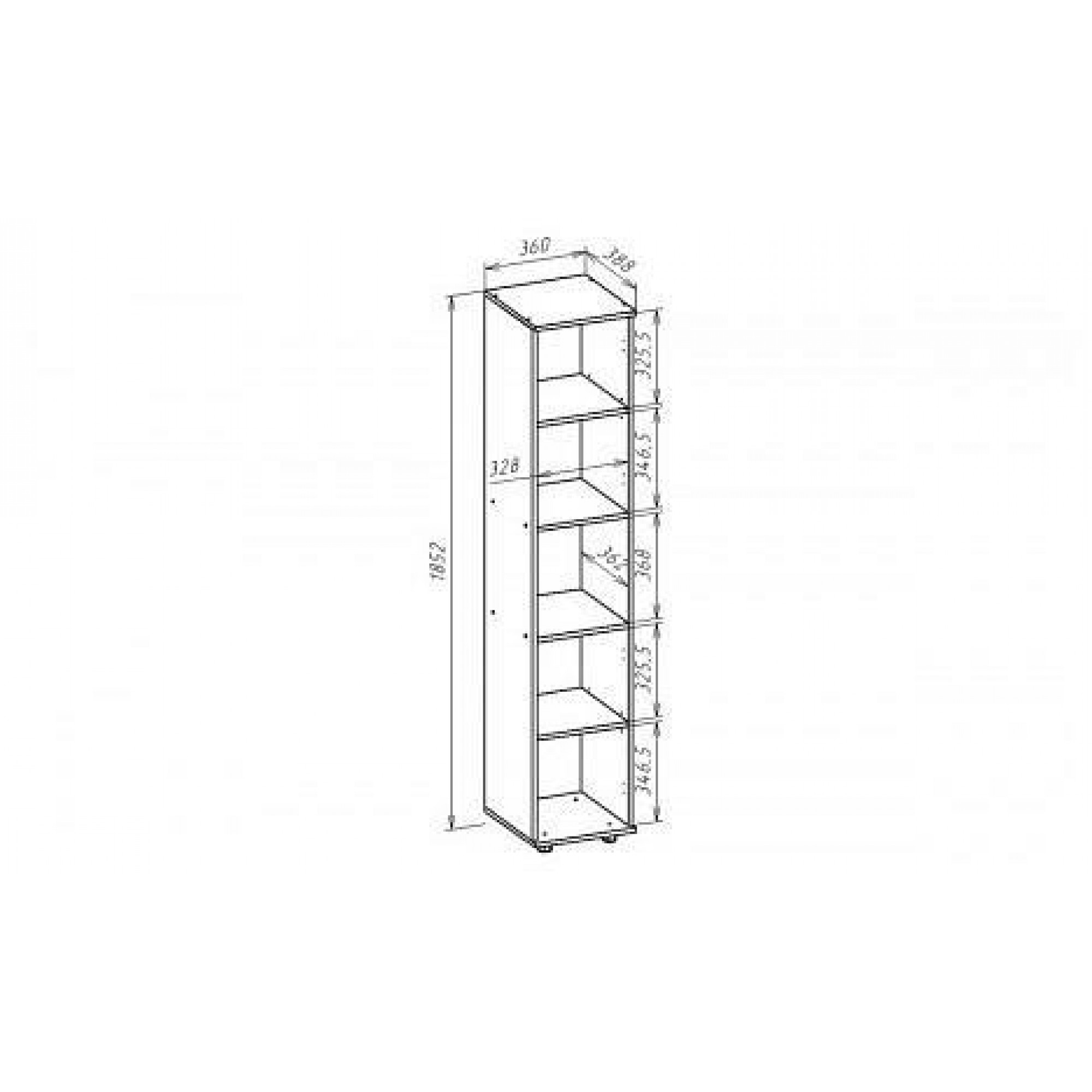 Стеллаж комбинированный С112    JZZ_S-112V