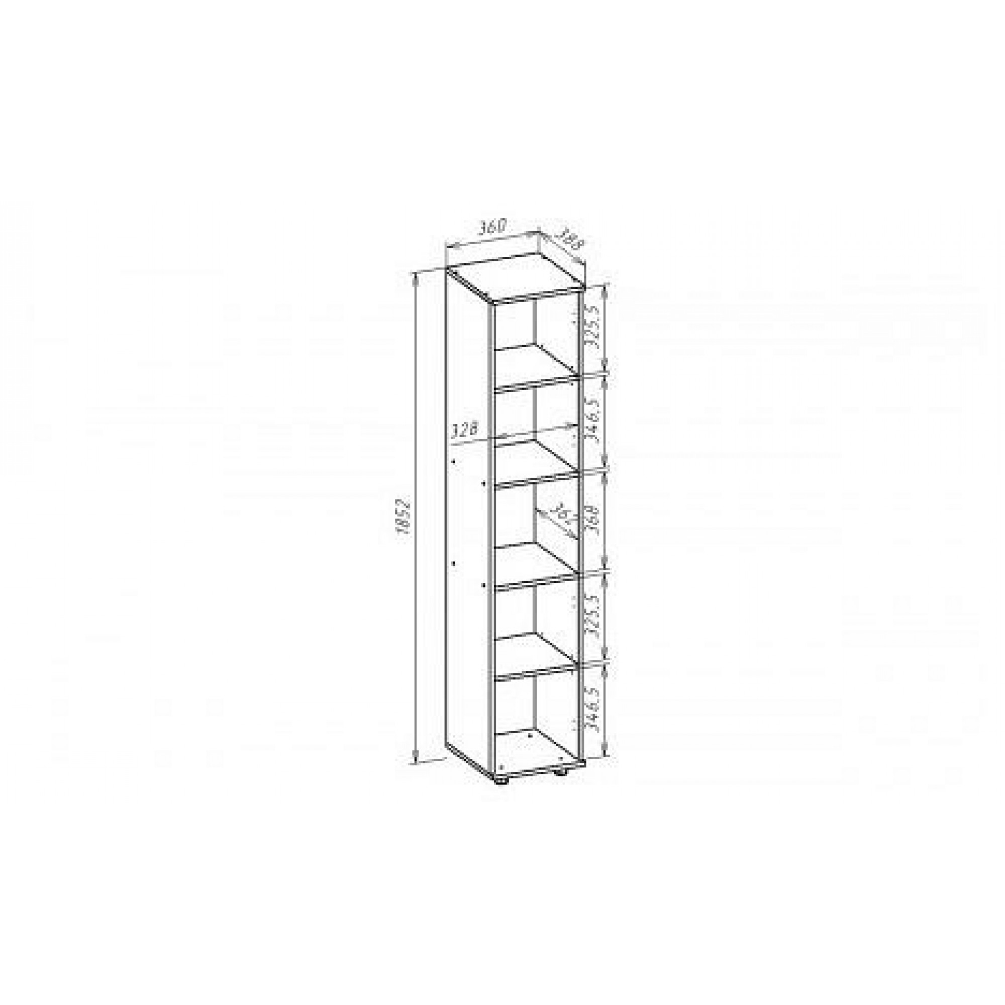 Стеллаж комбинированный С112    JZZ_S-112VM