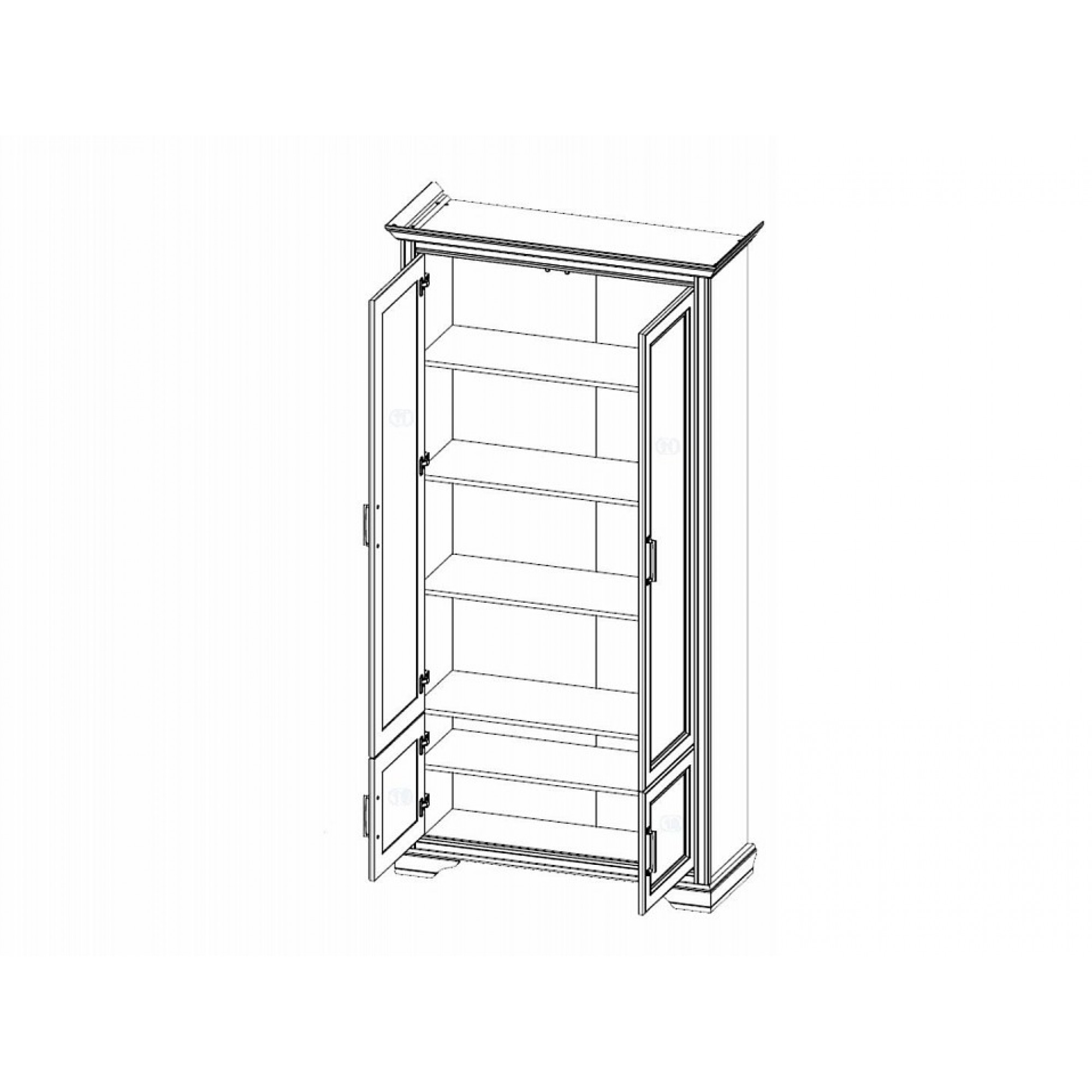 Шкаф для белья Стилиус B169-REG4D    BRW_UT-70005299