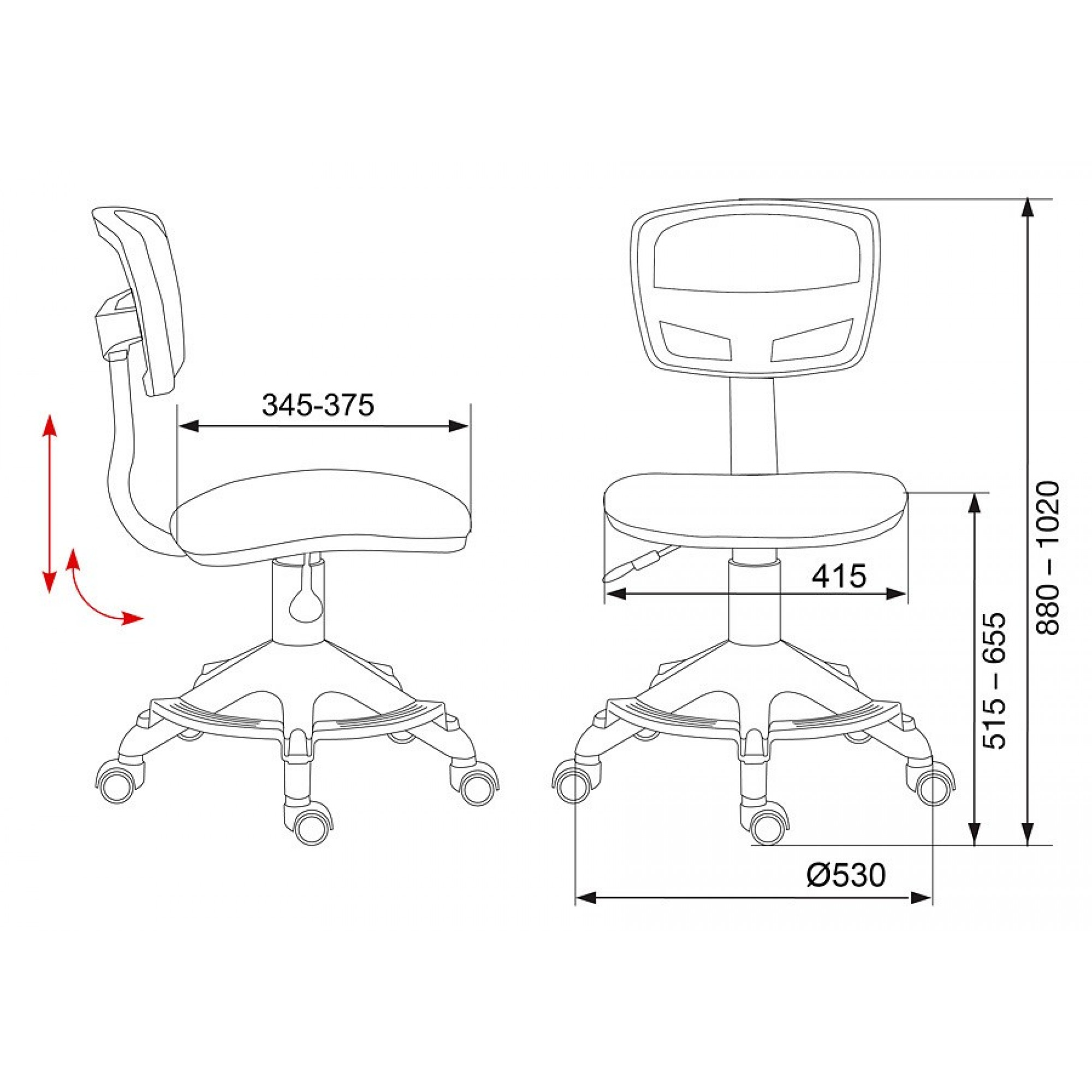 Стул компьютерный CH-299-F/PK/FLIPFLOP_P    BUR_1065746